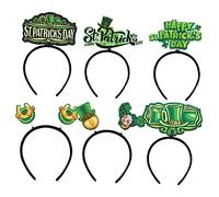 Holibanna Ensemble Daccessoires De Bingo De La Saint-patrick Avec Trèfle Bandeau En Satin Pour Femme Coiffe Décorative Style Aléatoire