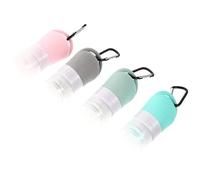Holibanna Ensemble de 4 Flacons de Voyage en Silicone 38ml Légers pour Lotion et Savonnette, Faciles à Remplir, Voyage et Usage à Domicile