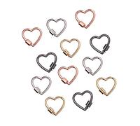 Holibanna Ensembles Porte Clés Forme De Cœur Alliage Pour Accessoires De Sacs Et Vêtements Diy Créatif Robuste Et Sécurisé 12