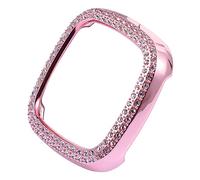 Holibanna Étui de Protection pour Montre Compatible avec Fitbit Sense Design avec Double Rangée de Strass Protection Complète la Saleté Rayures Installation Facile et Sensation