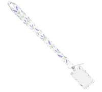 Holibanna Étui Porte Carte Identité avec Cordon Détachable Protection Rayures Motif Floral Romantique pour Étudiants Bureau et Voyage