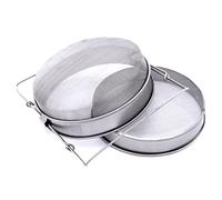Holibanna Filtre à Miel Acier Inoxydable Double Tamis Antirouille Tamis Fin Apiculture Adapté Seaux Avec Bras Ajustables