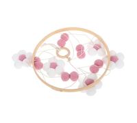 Holibanna fleur de cloche de lit Mobile lit suspendu suspendu lit jouets de cloche de lit mobiles pour mobile berceau arbre de lotus rose