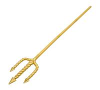 Holibanna Fourchette Diable Détachable Trident Or Accessoire De Costume Cosplay Halloween 48 Pouces Léger pour Fête Déguisée Carnaval