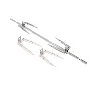 Holibanna Fourchette Rotative Pour Grillades De Viande Et Poulet, Fourchette à Rôtir En Acier Inoxydable Vis Moletée, Accessoire Pour Rôtissoire Et Grille Au Four, Usage Barbecue Cuisine