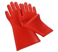 Holibanna Gants Isolants pour Électricien Caoutchouc Rouge Antidérapants et Confortables pour Haute Tension et Manutention