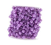 Holibanna Guirlande de Perles Décoratives Fil de Accessoire DIY pour Décoration Chaîne de Perles Fines Violettes pour Bricolage
