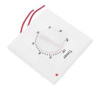 Holibanna Interrupteur à Minuterie Mécanique 60 avec Témoin Lumineux Prise Intérieure pour Contrôle du Temps Minuterie Programmable pour Éclairage et Ventilateurs Installation en Saillie