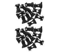 Holibanna Isolateurs de Clôture Électrique Résistants aux Intempéries 24 Pièces en Plastique Noir Facile à Installer pour Fil de Clôture pour Ferme et Ranch