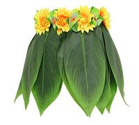 Holibanna Jupe Décorative De Fête Hawaïenne Jupe En Vraie Feuille Dherbe Pour Adultes Costume De Danse