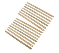 Holibanna Kit de 15 Cadres D’Éventails Pliants en Bambou Naturel Manches Nervurés 25X1X02 CM Fournitures DIY pour Fabrication D’Éventails à Main Accessoires pour Cosplay Danse et