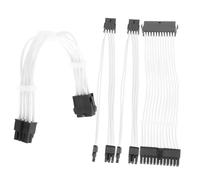 Holibanna Kit de câbles d'extension modulaire Blanc avec Peigne rallonge Alimentation PC Broches CPU GPU Compatible ATX câble Flexible