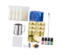 Holibanna Kit Fabrication Bougies Parfumées DIY Complet Cire Abeille Naturelle avec Matériaux pour Bougies Artisanales Coffret Cadeau Familial Pratique et pour Création de Uniques