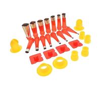 Holibanna Kit Outil de Finition pour Joint Silicone Acier Inoxydable avec Embouts Réutilisables et Base de Rangement Accessoires Polyvalents pour Étanchéité et Réparation Intérieur