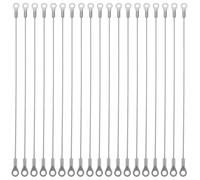 Holibanna Kit Suspendre 20pcs Câble en Acier Inoxydable 304 Robuste et Résistant pour Accroche Murale sans Percer Éclairage et Décoration
