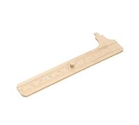 Holibanna Laiton Portable avec Double Échelle Règle Coulissante Compacte pour Mesures Précises de Petits Objets et Bijoux Outil