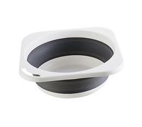 Holibanna Lavabo Pliable Visage Pieds Taille Moyenne Plastique Gris Usage Domestique Bassine Portable Polyvalente pour Bain de Pieds