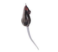 Holibanna Leurre de Pêche Attractif Hameçon Rat en Plastique Noir 4,5 Cm 10,5 G Simulation Souris Eau Douce pour Pêche Carnassier