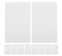 Holibanna Lot de 10 Cartes Pvc Blanches Cr80 30 Mils, Vierges, Double Face Imprimable et Dessinable, pour Cartes de Visite ou Badges Employés