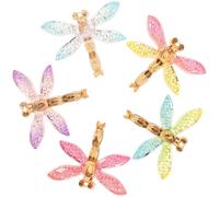 Holibanna Lot de 10 Mini Libellules en Résine Multicolores, Figurines Décoratives pour Bijoux et Loisirs Créatifs, Embellissements Charmants D’insectes Miniatures pour Couleur Aléatoire