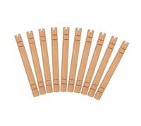 Holibanna Lot De 10 Poignées D'éventail Rond En Naturel Accessoires Diy Pour Fan Manche Ergonomique Pour Mariage Fête Ou Décoration Style Chinois Traditionnel