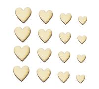 Holibanna Lot de 100 Pendentifs en Bois de Cœur Tranches de Bois DIY pour Décoration Mariage Anniversaire et Saint-Valentin Ornements Naturels pour Loisirs Créatifs et Artisanat