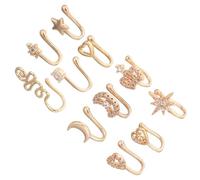 Holibanna Lot De 11 Piercings De Nez En Pour Homme Et Femme En Cuivre Pour La Saint-Valentin Pour Tragus Cartilage Septum