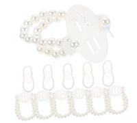 Holibanna Lot De 12 Bracelets De Poignet En Perles Pour Femmes Style Pour Bal De Mariage Pour Corsages Perles Assorties Événements Bouquet Délicat Blanc Abs