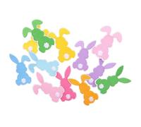 Holibanna Lot de 12 Écussons Brodés Lapin Mignons à Repasser, Taille Moyenne, en Tissu Polyester Solide, Appliques Thermocollantes pour Décoration Paquet, Vêtements et Projets DIY de