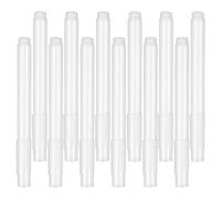 Holibanna Lot de 12 Marqueurs Craie Liquide Blanc Effaçable pour Tableau Noir et Miroir, Plastique Solide, Écriture Fluide, Taille Compacte pour Bureau et École