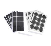 Holibanna Lot de 12 Set de Set de Autocollants Tableau Noir Effaçable en Pvc Noir Imperméable pour Étiquetage de Bouteilles et Décoration Maison, Autocollants Réutilisables et Pratiques