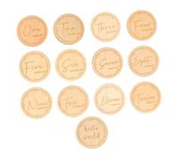 Holibanna Lot de 13 Cartes en Jalons de de Bébé Accessoires Unisexes Disques Photo Intimes Matériau Photographie Mensuelle pour Nouveaux Parents