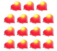 Holibanna Lot de 15 Broches Lumineuses de Cœur Rouge Épingles à Revers Clignotantes Saint-Valentin Accessoires Légers et Visibles pour Décorations Mariage et Fêtes Romantiques