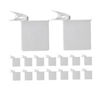 Holibanna Lot De 16 Séparateurs De Rangement En Plastique Gris Clair Pour Réfrigérateur Organisateurs De Réfrigérateur Séparateur De Porte Latérale Pince Alimentaire Pour Réfrigérateur