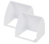 Holibanna Lot de 2 Housses de Protection Imperméables pour Sonnette en ABS Résistantes aux Éclaboussures Blanches Compatibles Interphone et Prise Extérieure Protection Pluie pour Usage