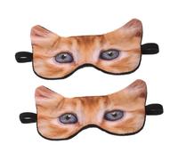 Holibanna Lot De 2 Masques De Sommeil Amusants En Forme D'animaux 3d Pour Femmes Hommes Avec Fonction De Blocage De La Lumière