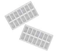 Holibanna Lot de 2 Moules en Silicone Réutilisables pour Résine Époxy Forme Domino, Faciles à Utiliser pour Loisirs Créatifs DIY et Garçon et Filles