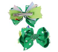Holibanna Lot de 2 Pinces à Cheveux Saint-Patrick Accessoires Fête Garçon et Décoration Solide et Tissu Coiffure Festive Pince Amusante