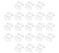 Holibanna Lot de 20 Crochets Suspendus Transparents en Acrylique pour Cadres Photo et Miroirs, Supports Muraux Universels, Clips de Fixation Polyvalents pour Accrocher Photos et Objets