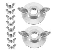 Holibanna Lot de 20 écrous papillon à dégagement rapide pour volets tempête en acier inoxydable pour l'entretien des panneaux tempête et l'installation facile du matériel de volet