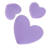 Holibanna Lot De 3 Breloques en Forme De Cœur en Résine Breloques Plates en Forme De Cœur Embellissements en Résine en Lavande Plastique