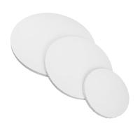 Holibanna Lot De 3 Cadres Photo Ronds En Coton Pur Fournitures De Peinture Planches À Peindre Pour Artistes Toiles Rondes Pour Peinture Cadre Pour Toile