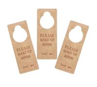 Holibanna Lot de 3 Panneaux « Ne Pas Déranger » Bébé Qui Dort en Pu Beige, Décorations Suspendues pour Porte de Chambre D’garçon et Filles, Signalisation Sommeil pour Chambre de Bébé,