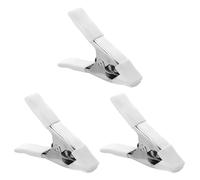 Holibanna Lot de 3 Pinces à Ressort 10 CM en Nylon et Mousseline Capuchons PVC pour Serrage de Fonds Photo et Projets de Menuiserie