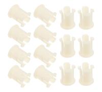 Holibanna Lot de 30 Manchons en Plastique Blanc pour Roulettes à Tige, Inserts Pivotants pour Meubles de Bureau et Maison, Accessoires de Réparation Polyvalents pour Pieds de Chaise,