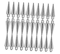 Holibanna Lot De 30 Pendentifs Coniques En Alliage De Zinc, Breloques à Pointes Lisses Légères, Accessoires Diy Pour Création De Bijoux, Bracelets Et Porte-clés, Usage Créatif Portable