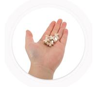 Holibanna Lot de 300 Pendentifs Croix en Bois 22X15 MM Trou Horizontal Couleurs Lait Crème Café Clair et Café Foncé Breloques Religieuses pour Création de Bijoux Bracelets et