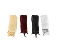 Holibanna Lot de 4 Paires de Lacets en Ruban Large 110 CM X 4 CM Lacets Décoratifs pour Chaussures Décontractées et Sport pour Femmes Couleurs Profond Rouge Or Noir et Blanc