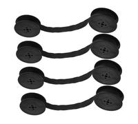 Holibanna Lot De 4 Paires De Rubans Universels pour Machines à Écrire Anciennes Encre Noire Facile à Installer Compatible Modèles Mécaniques pour Bureau Et Maison Noir