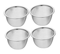Holibanna Lot De 4 Passoires À Thé Réutilisables Pour Thé En Vrac Théières Avec Passoires Filtre À Thé Filtres En Forme De Tamis Infuseur À Thé Petit Et Argenté En Acier Inoxydable